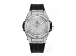 MS Factory Hublot Big Bang Silver steel case with White diamond Watch